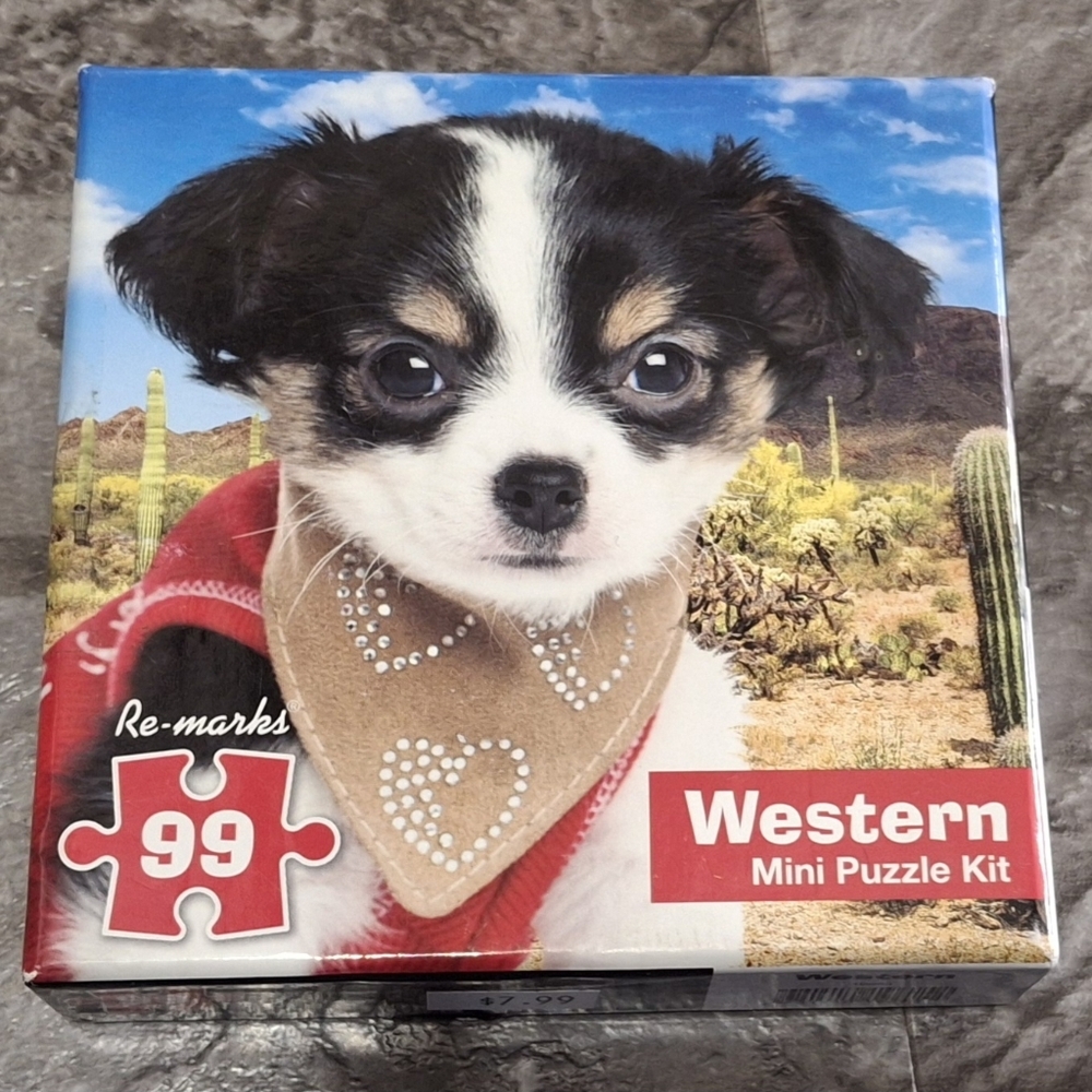 remarks 99 piece jigsaw puzzle puppy.